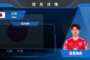 新亚洲一哥！佐野海舟4000万欧身价超胡桑诺夫，什么水平？
